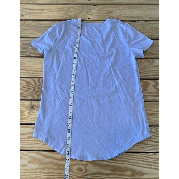 Lululemon Short Sleeve Top Size 6 Women’s Grey Lavender - Picture 4 of 6